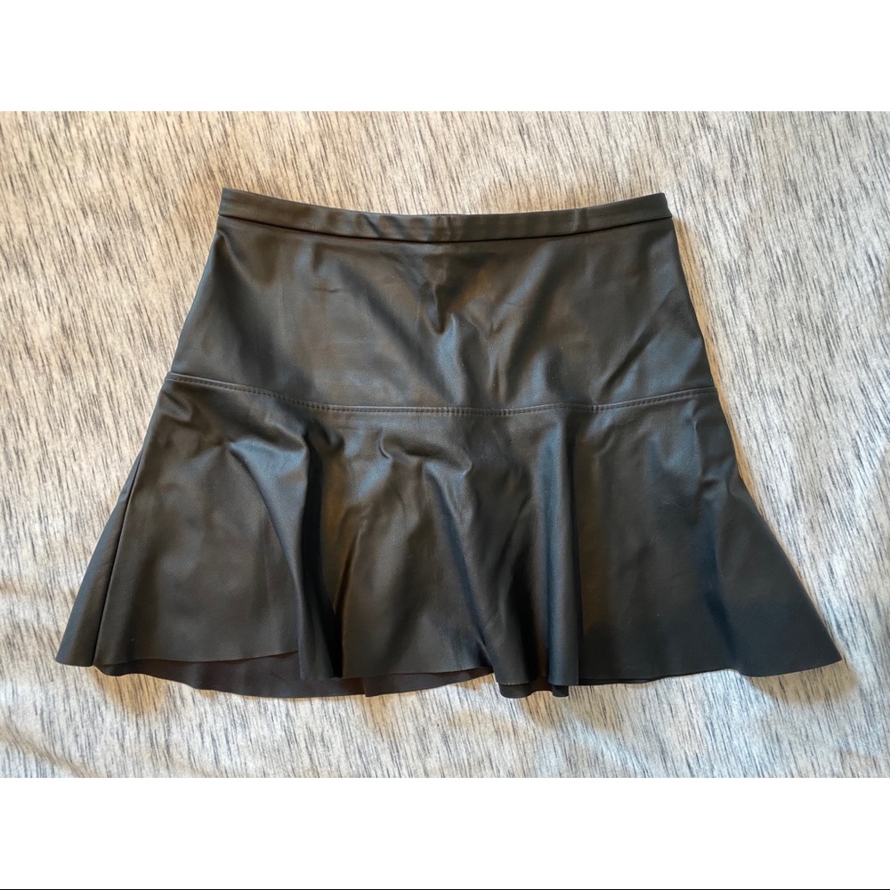 Vegan leather skirt
